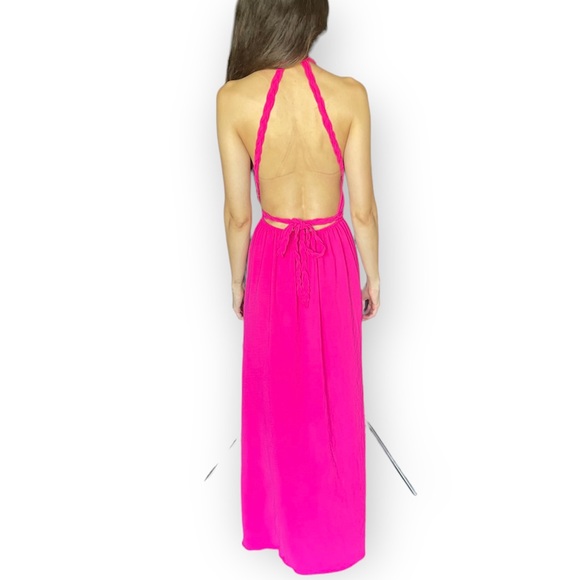 GORGEOUS Braided - PINK Brazilian Maxi Dress - Picture 5 of 8